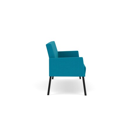 Lesro Mystic Lounge Reception Sofa, Black, OH Waterfall Upholstery ML1601